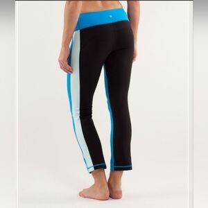 Lululemon Compass Pant 7/8, Size 4, Blue/black/aqua, Brand New Conditiom